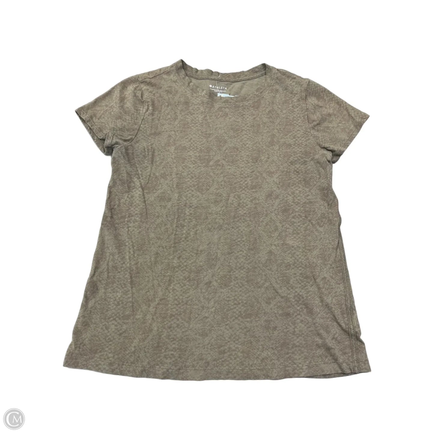 Top Short Sleeve By Athleta In Green, Size: S