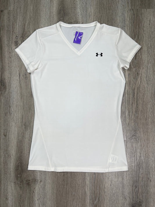 White Athletic Top Short Sleeve Under Armour, Size Xl