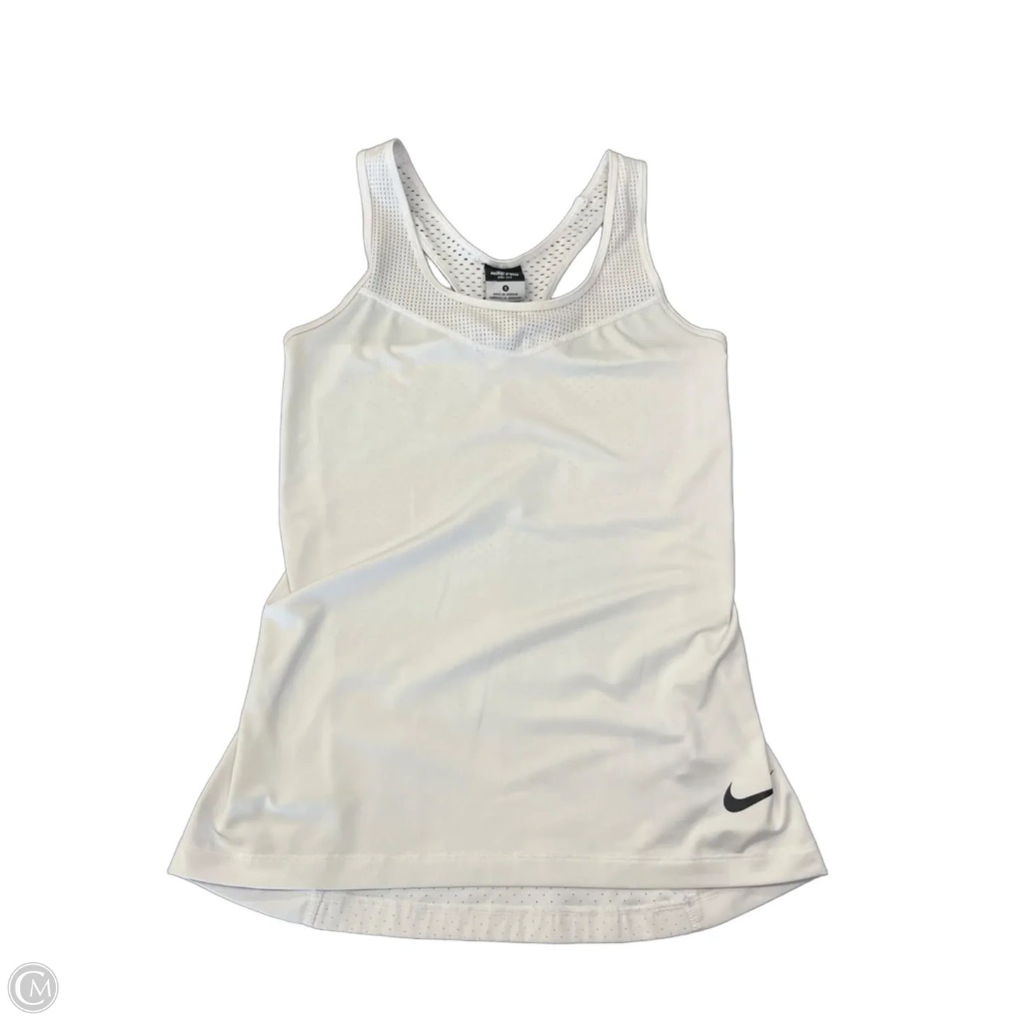Athletic Tank Top By Nike Apparel In White, Size: S