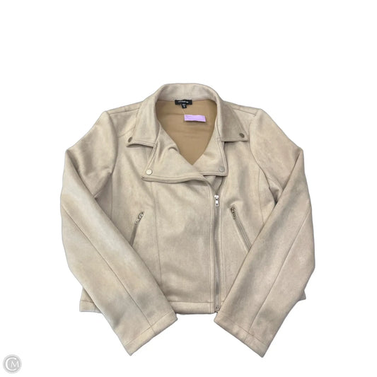 Jacket Moto By Mittoshop In Tan, Size: M