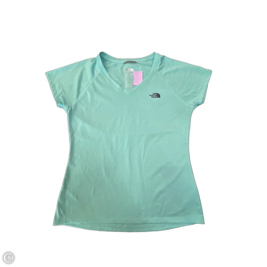 Athletic Top Short Sleeve By The North Face In Blue, Size: M