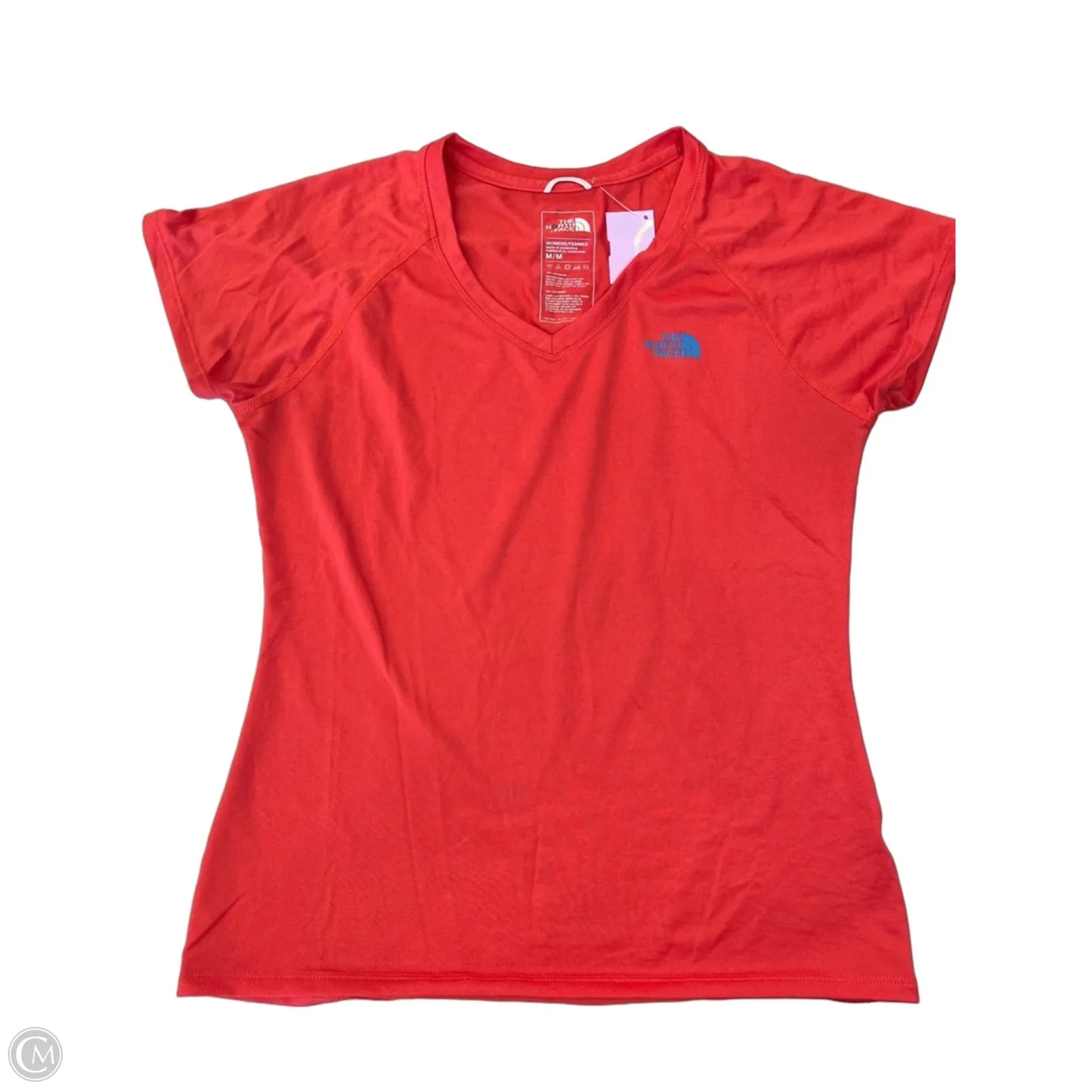 Athletic Top Short Sleeve By The North Face In Pink, Size: M