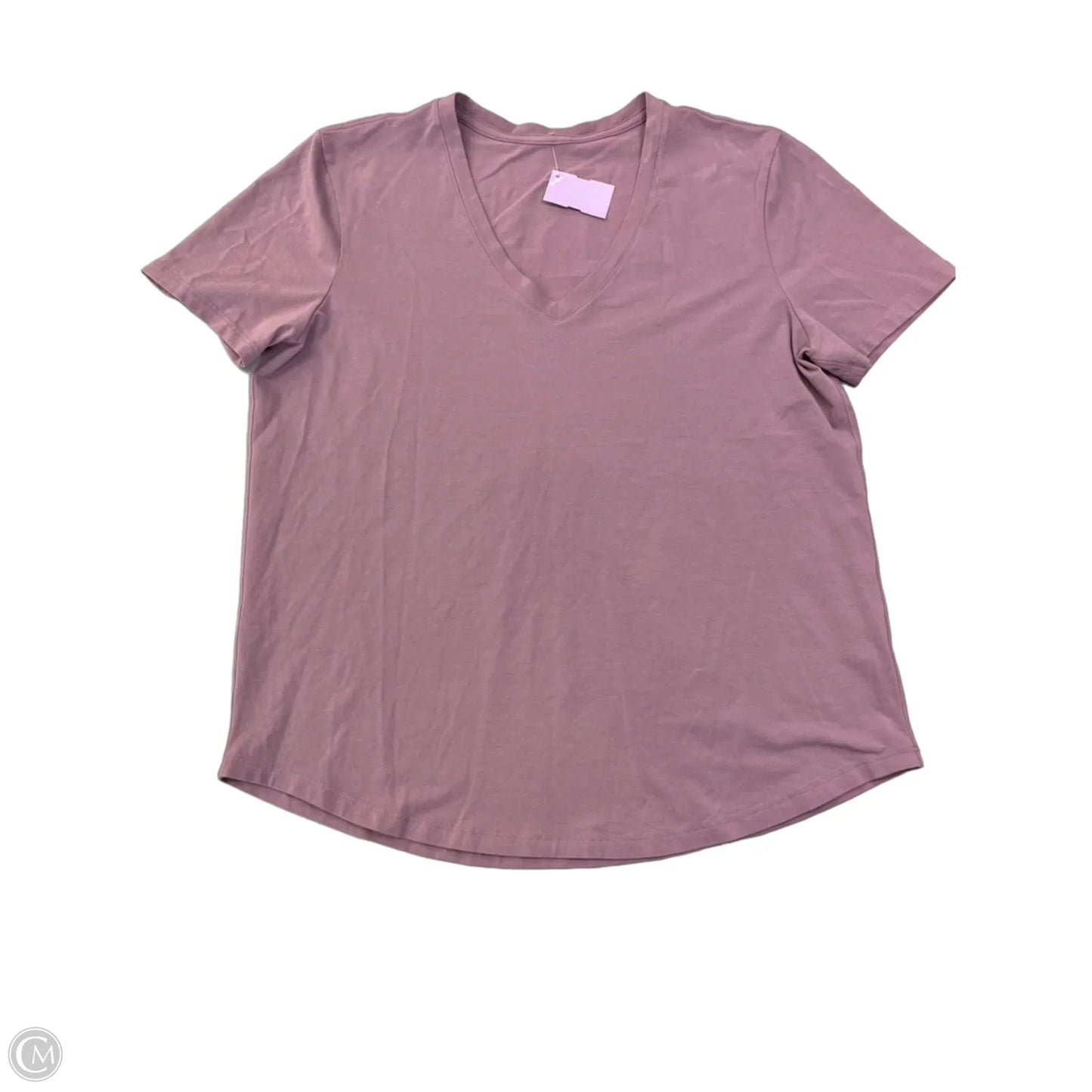 Athletic Top Short Sleeve By Lululemon In Purple, Size: S