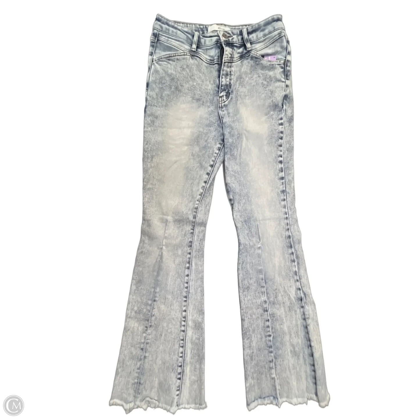 Jeans Flared By Kancan In Blue Denim, Size: 8