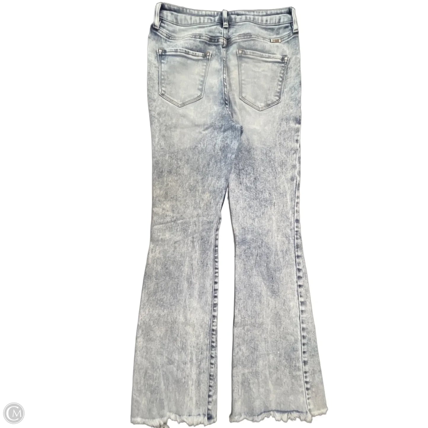 Jeans Flared By Kancan In Blue Denim, Size: 8