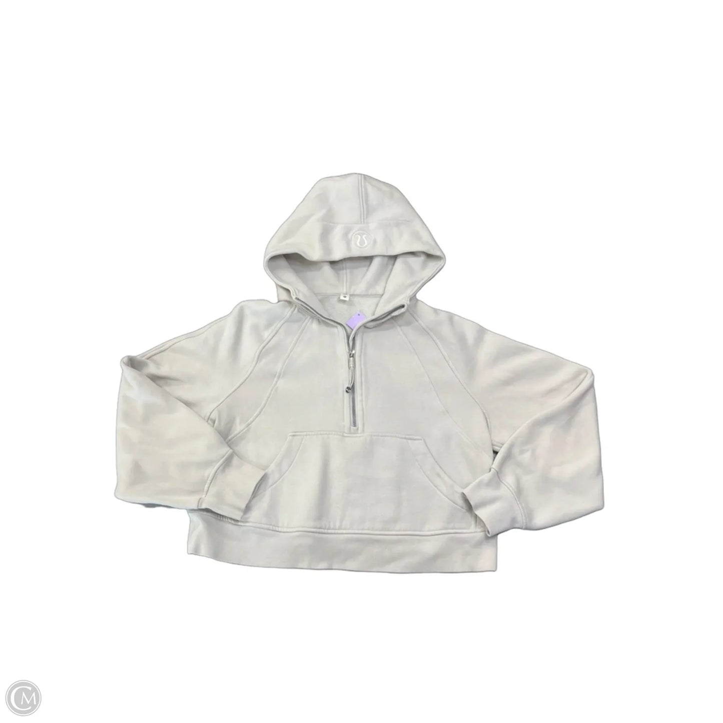 Athletic Jacket By Lululemon In Cream, Size: Xs