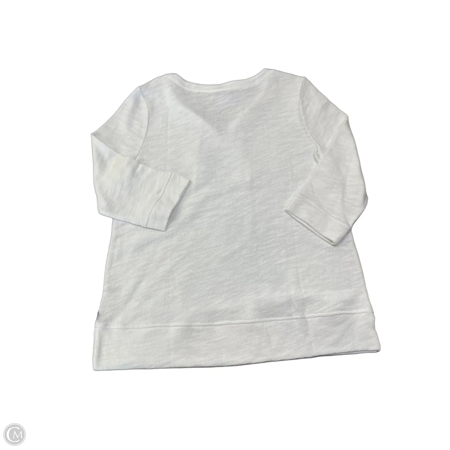 Top 3/4 Sleeve By Talbots In White, Size: Xlp