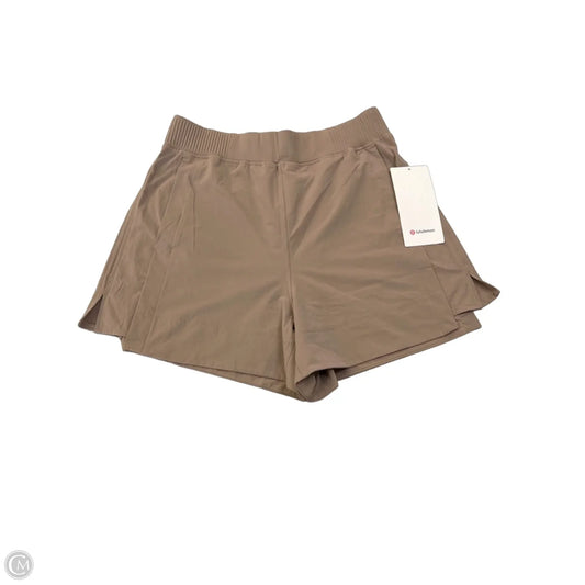 Athletic Shorts By Lululemon In Brown, Size: M