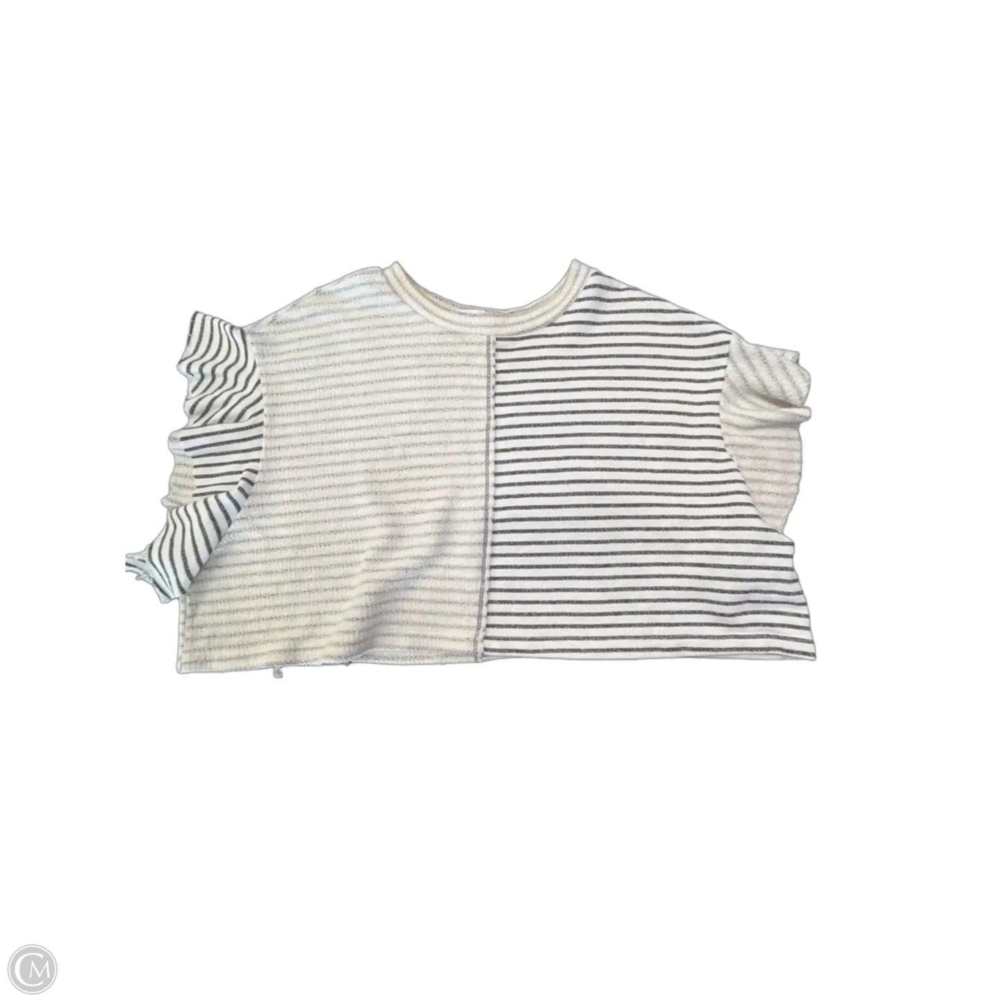 Top Short Sleeve By Bucketlist In Striped Pattern, Size: S
