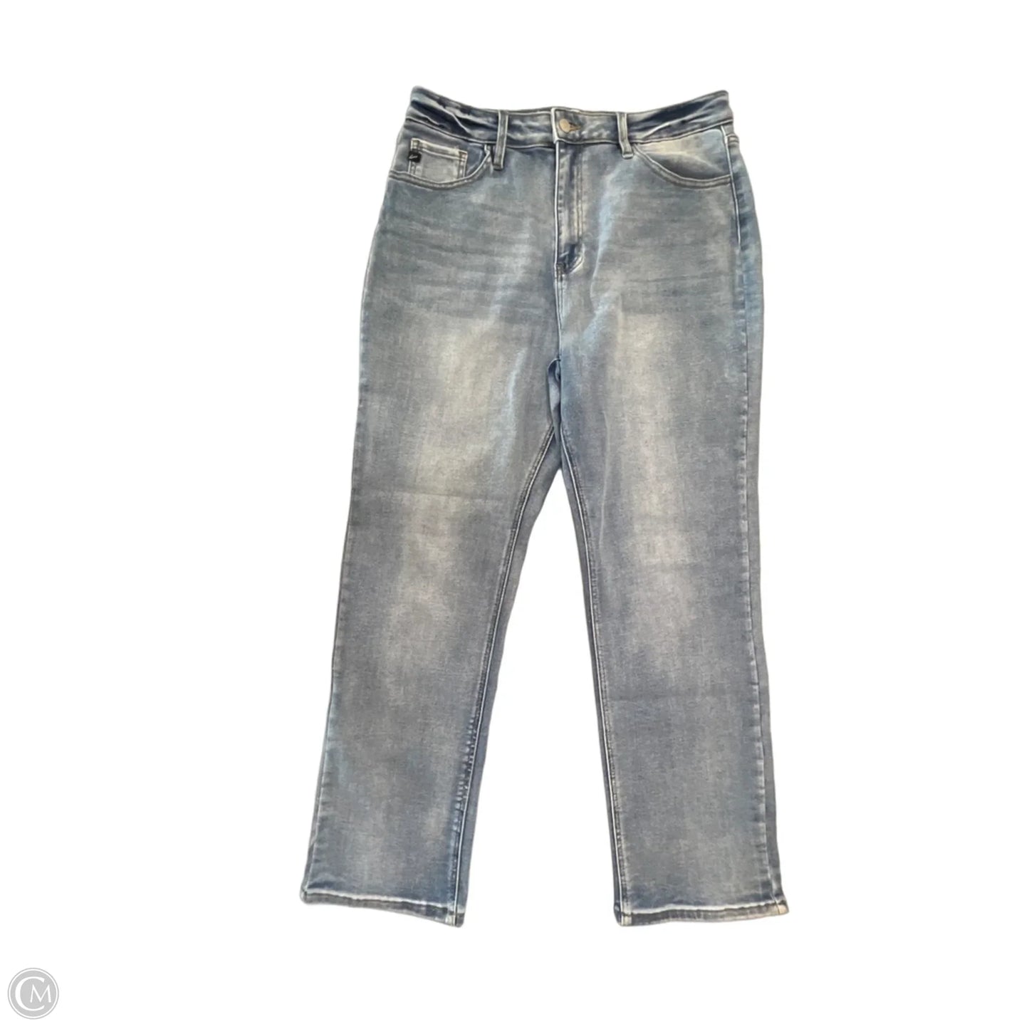Jeans Straight By Kancan In Blue Denim, Size: 14