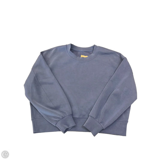 Athletic Top Long Sleeve Crewneck By Lululemon In Blue, Size: M