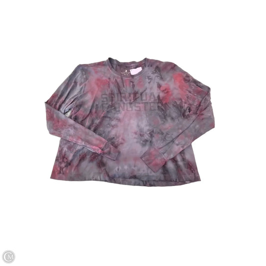 Top Long Sleeve By Spiritual Gangster In Tie Dye Print, Size: Xs