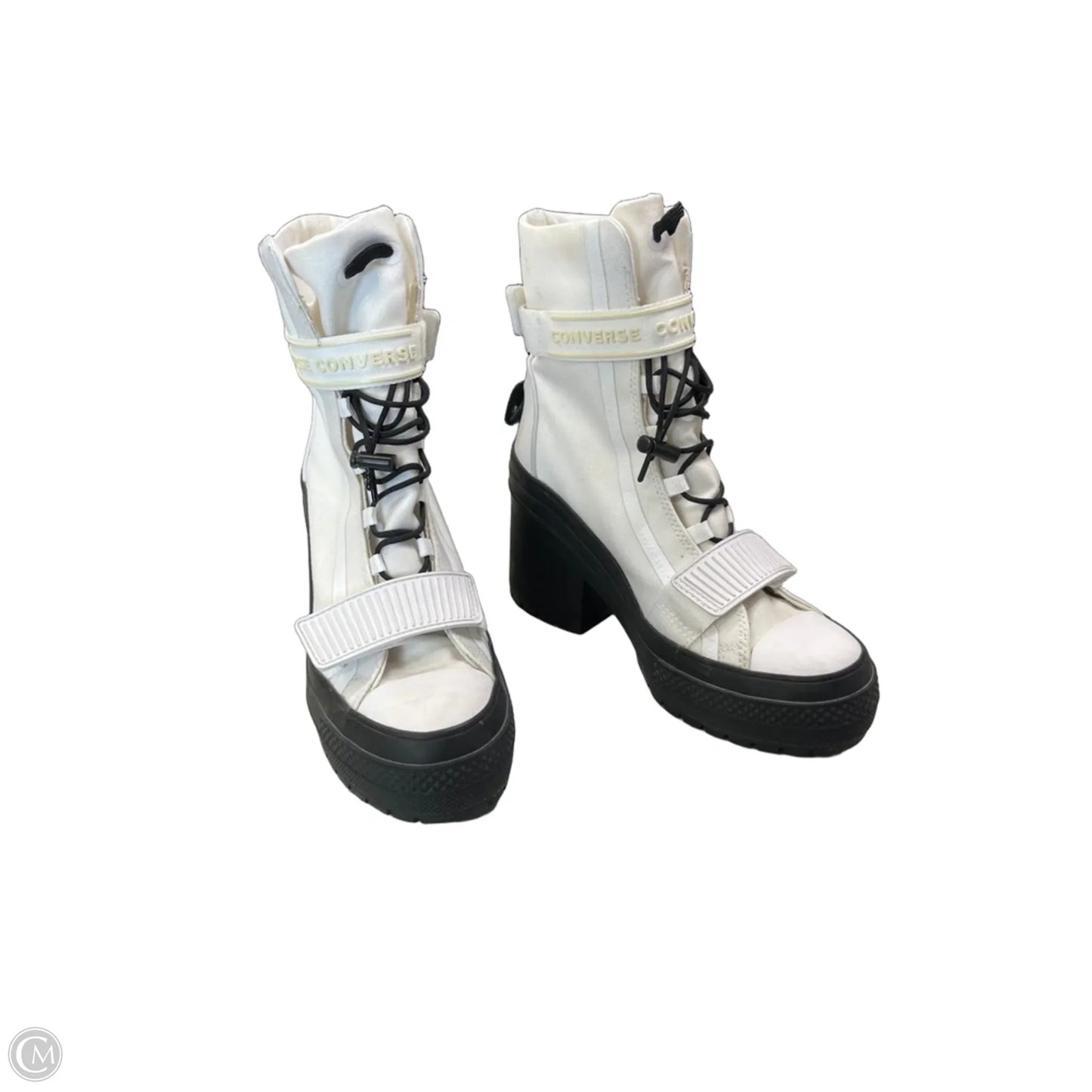 Boots Ankle Heels By Converse In White, Size: 7