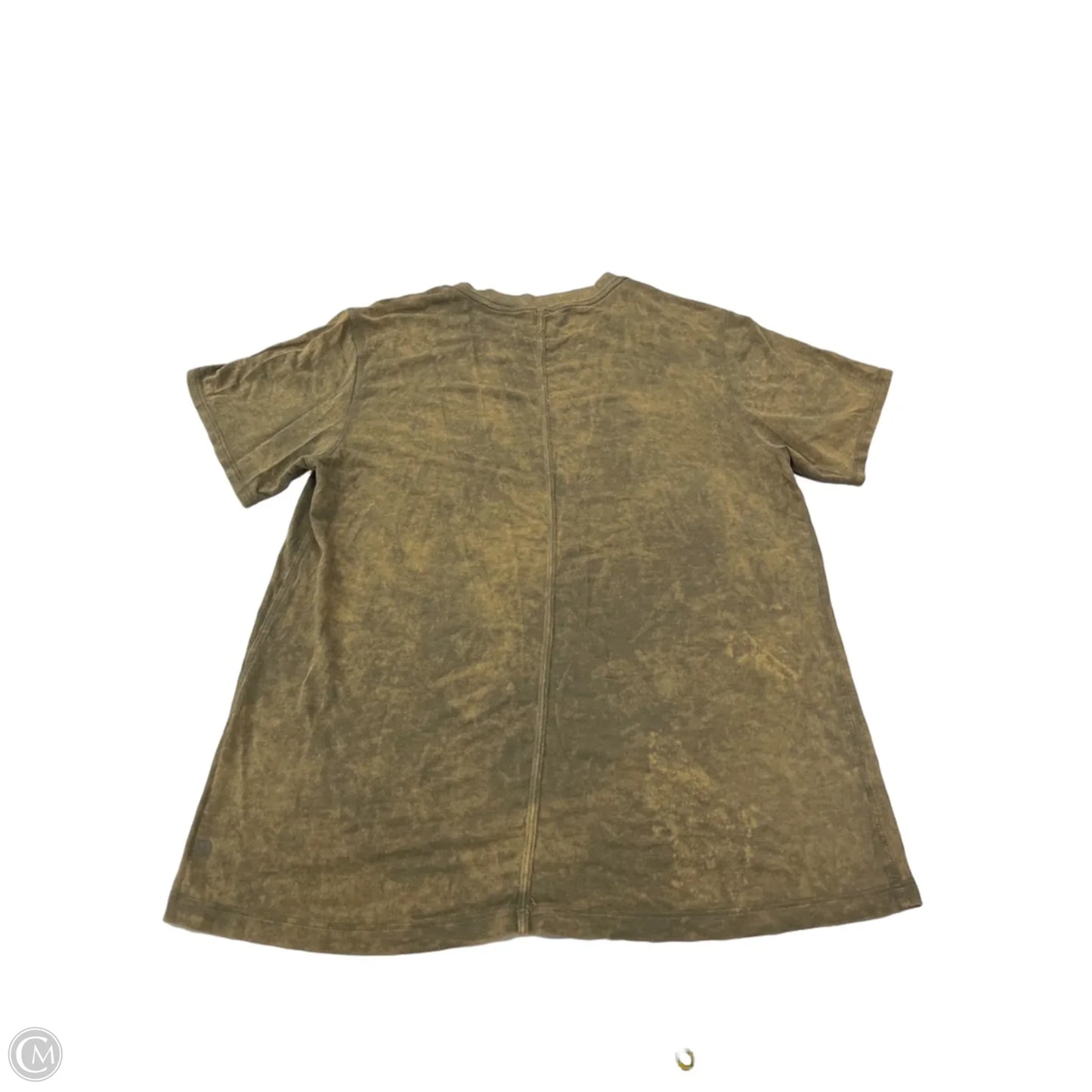 Athletic Top Short Sleeve By Lululemon In Green, Size: S