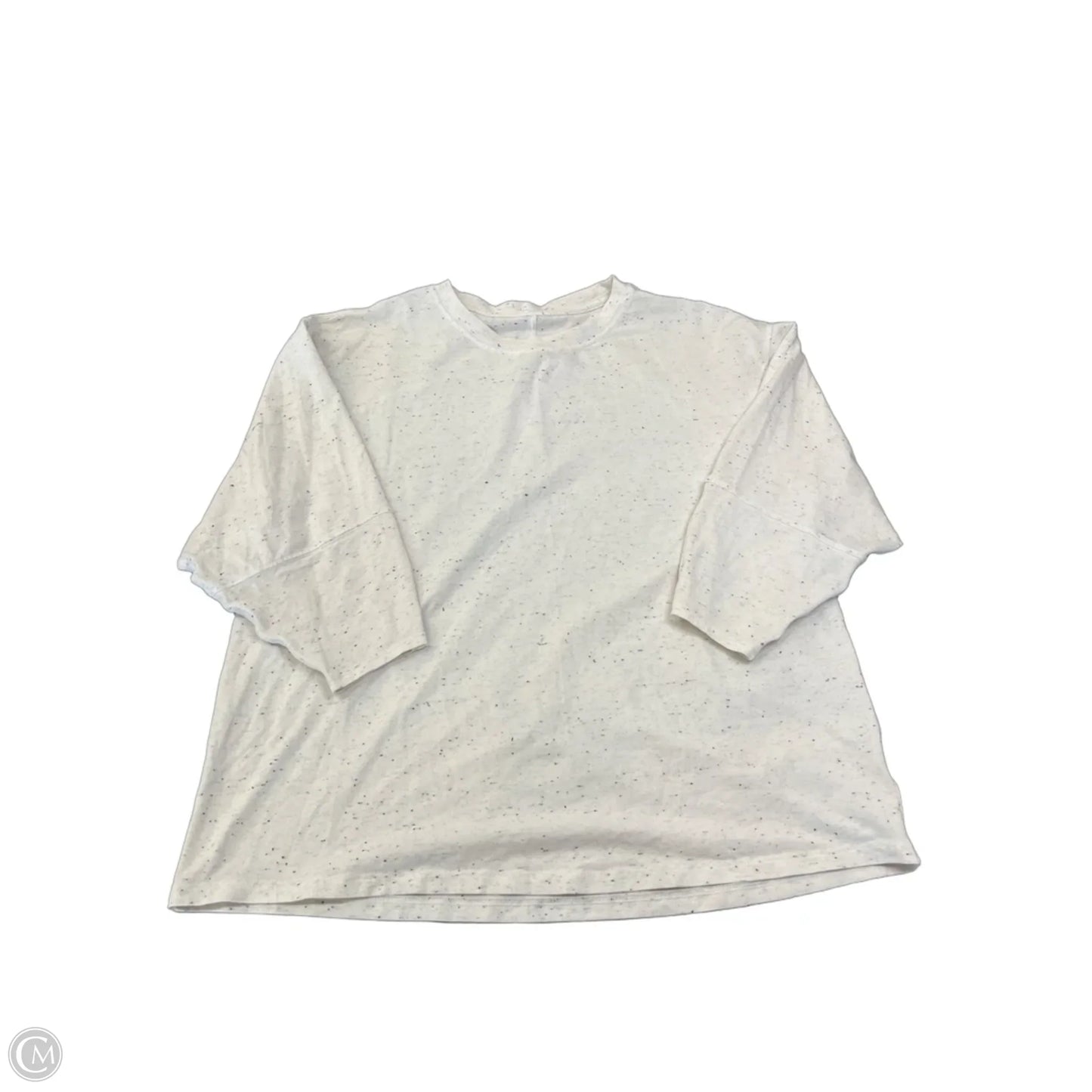 Athletic Top Short Sleeve By Lululemon In White, Size: M