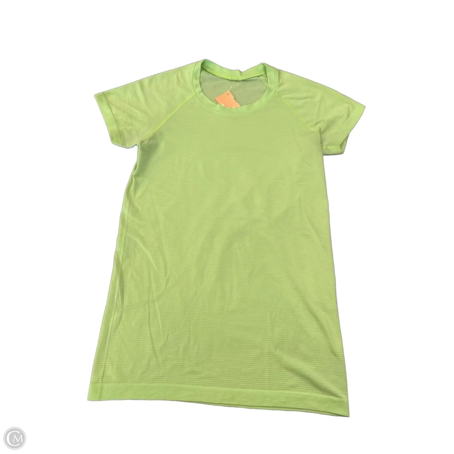 Athletic Top Short Sleeve By Lululemon In Green, Size: S