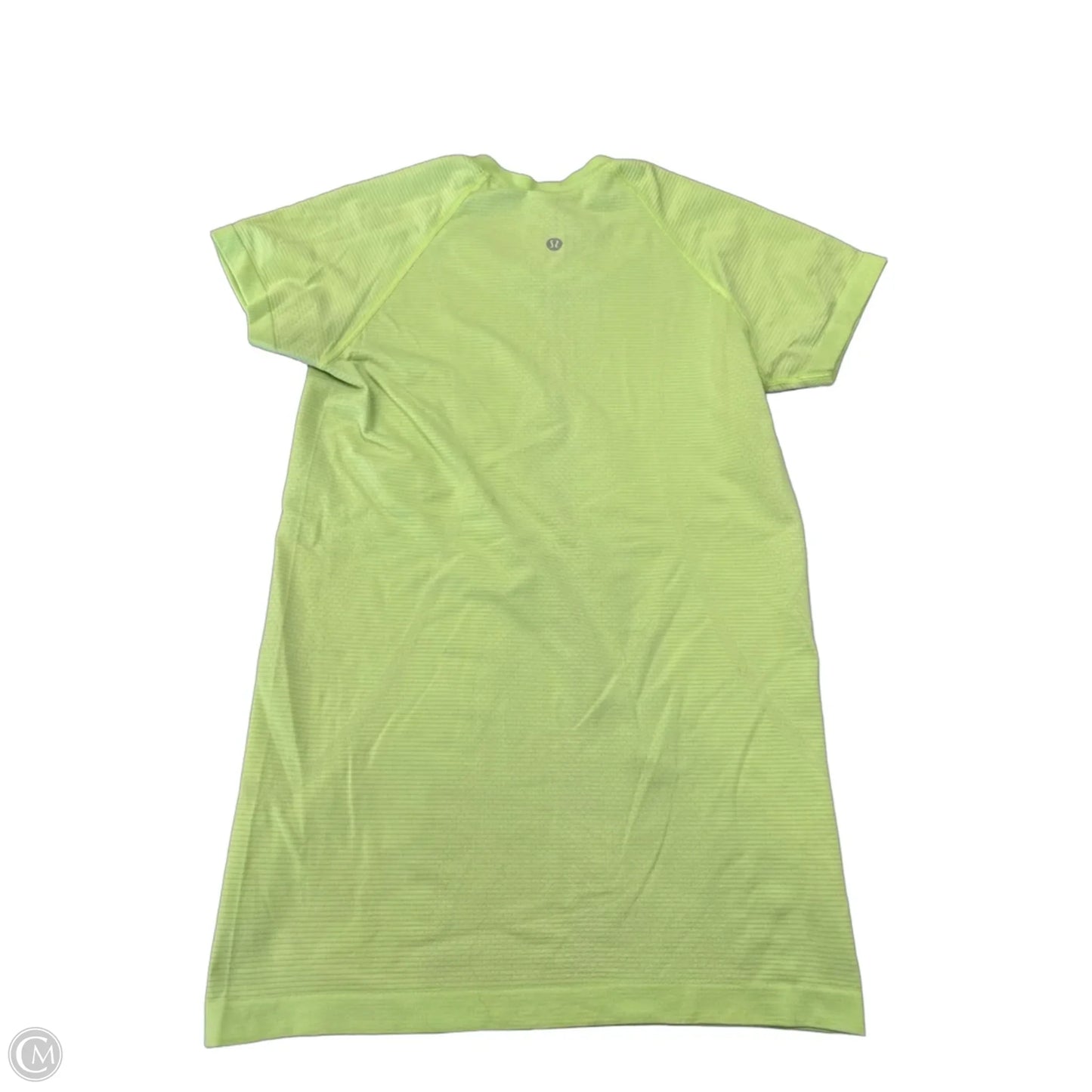 Athletic Top Short Sleeve By Lululemon In Green, Size: S