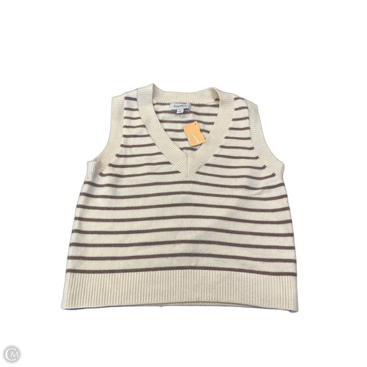 Vest Sweater By Evereve In Cream, Size: S