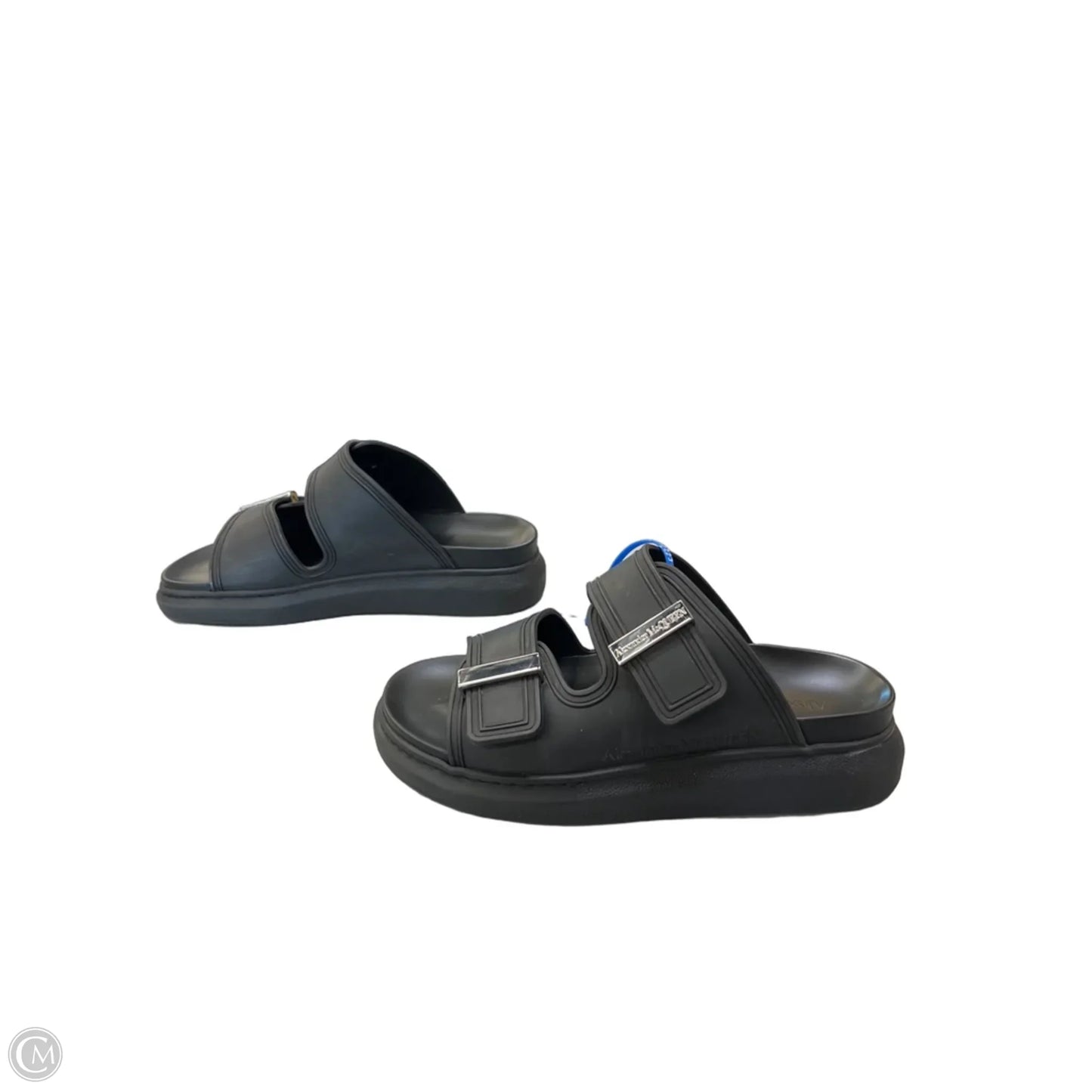 Sandals Luxury Designer By Alexander Mcqueen In Black, Size: 7