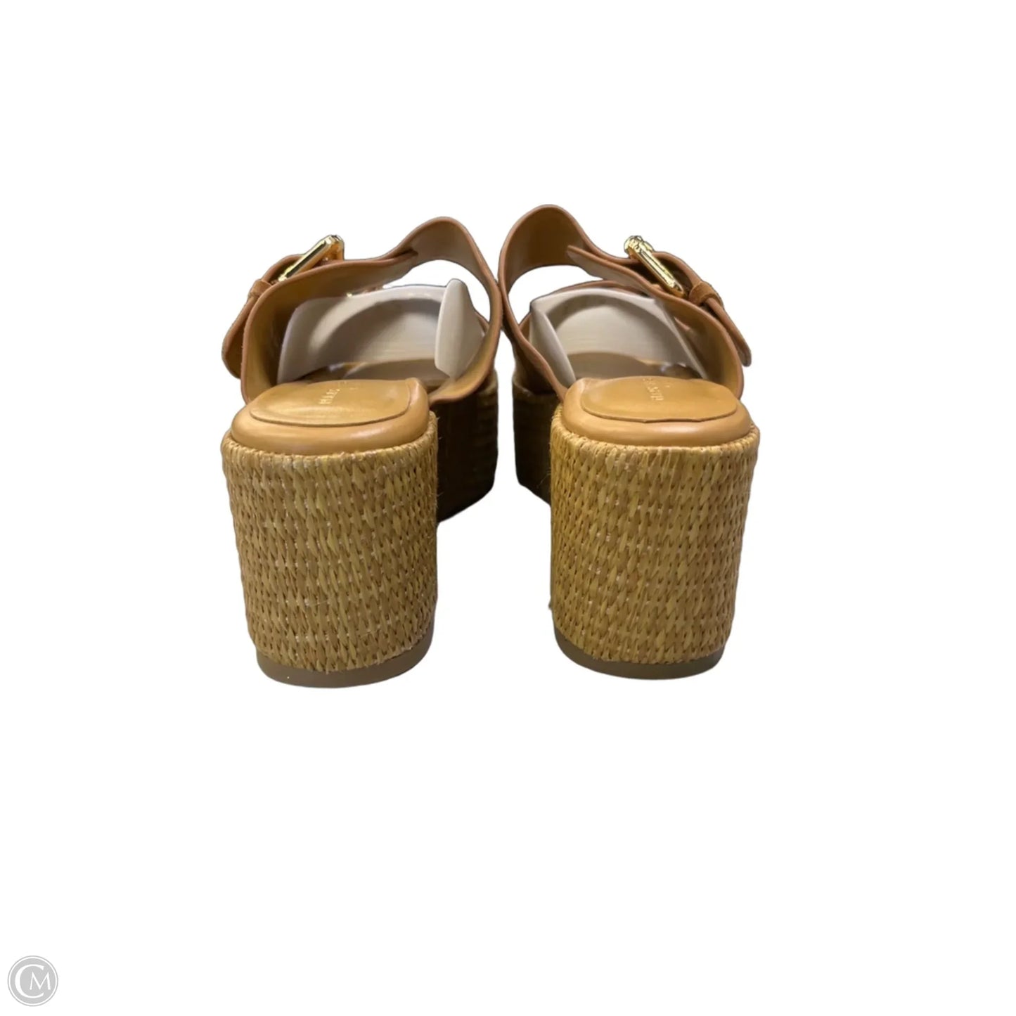 Sandals Heels Platform By Marc Fisher In Tan, Size: 8