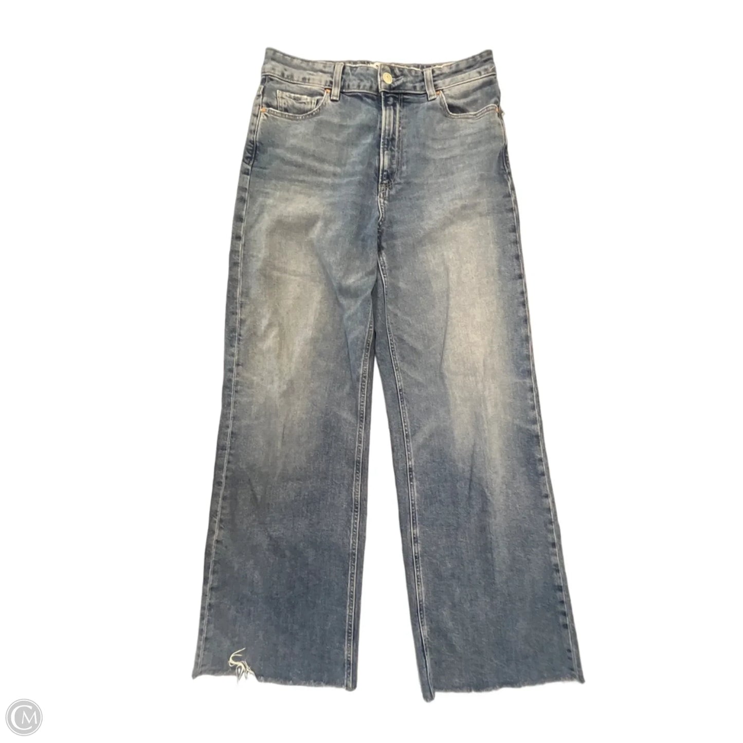 Jeans Wide Leg By Paige In Blue Denim, Size: 8