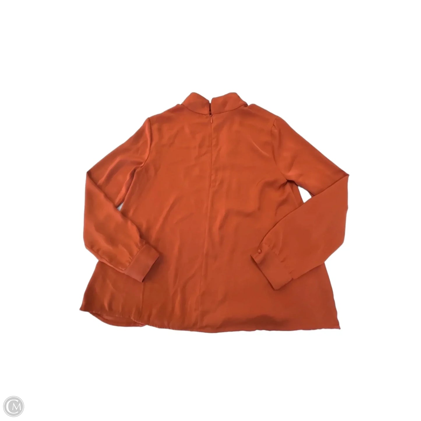 Blouse Long Sleeve By Do + Be In Orange, Size: S