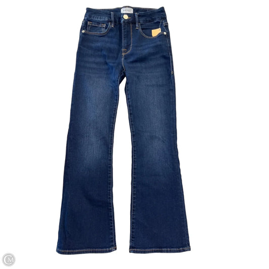 Jeans Flared By Frame In Blue Denim, Size: 0