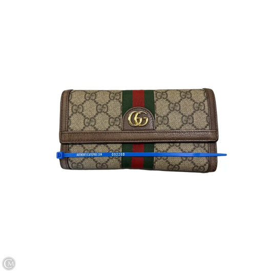 Wallet Luxury Designer By Gucci, Size: Large