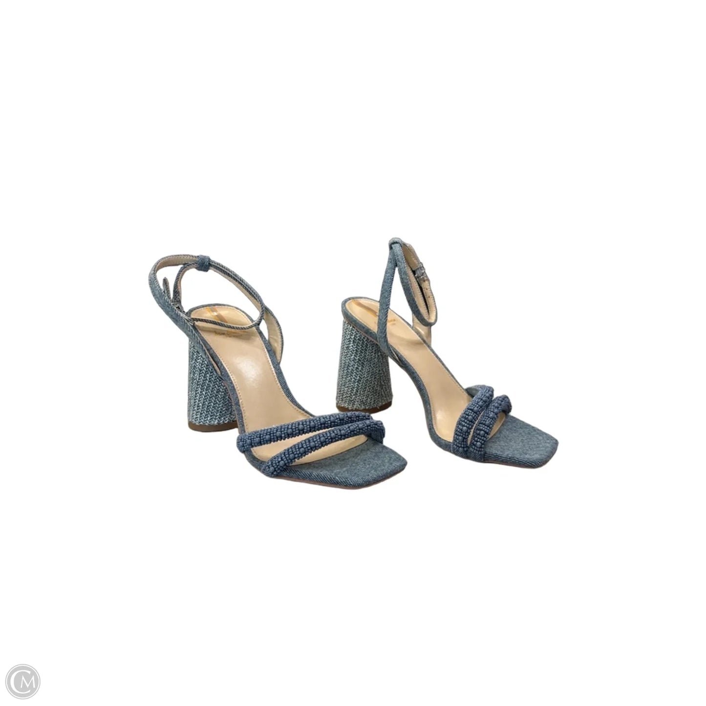 Sandals Heels Block By Sam Edelman In Blue, Size: 7