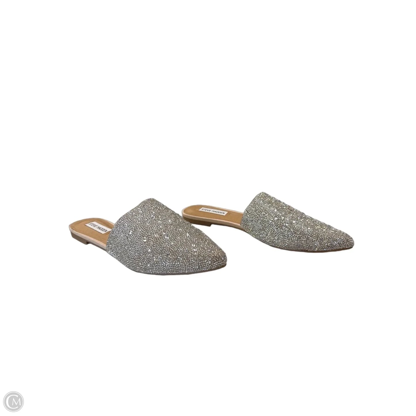 Shoes Flats By Steve Madden In Silver, Size: 9.5