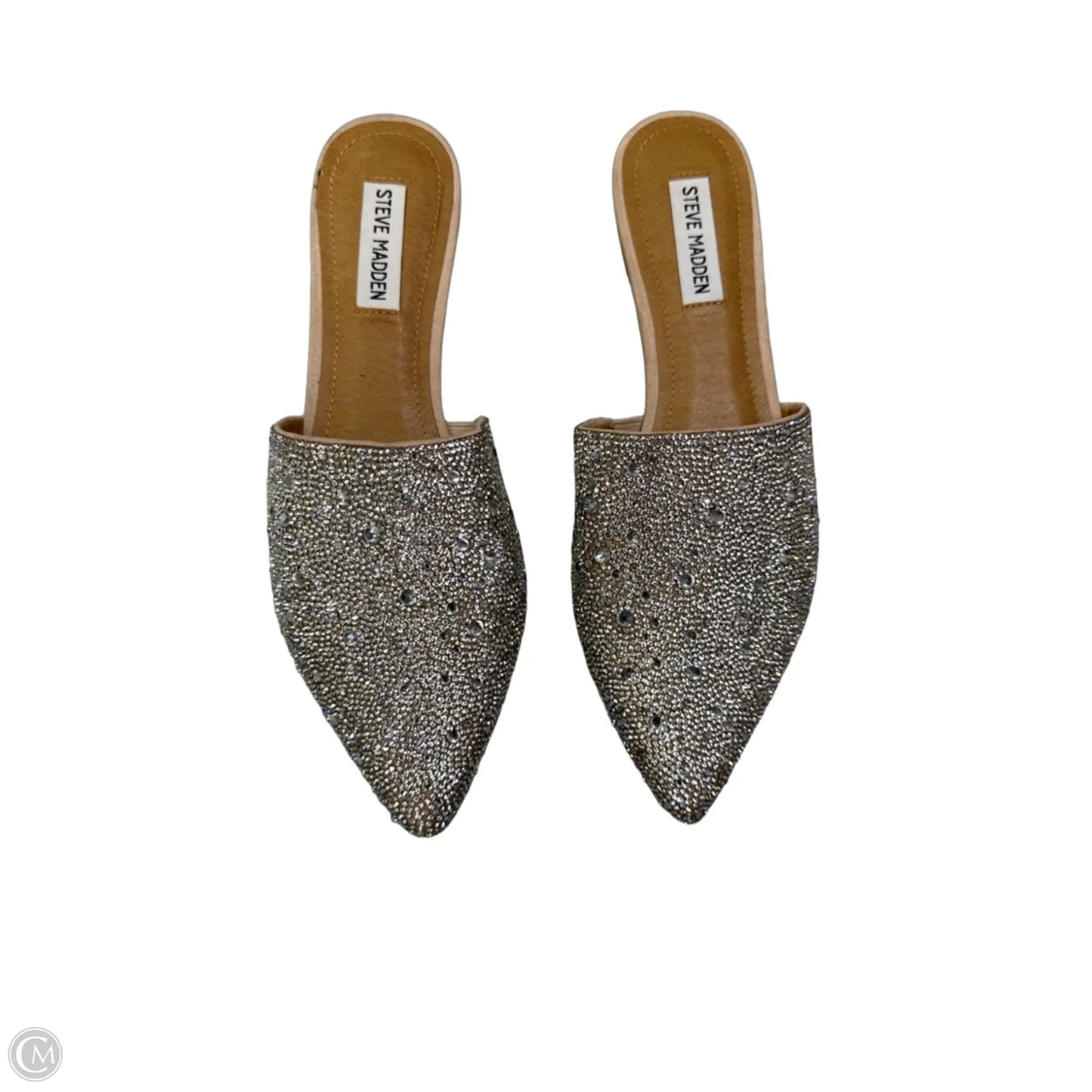 Shoes Flats By Steve Madden In Silver, Size: 9.5