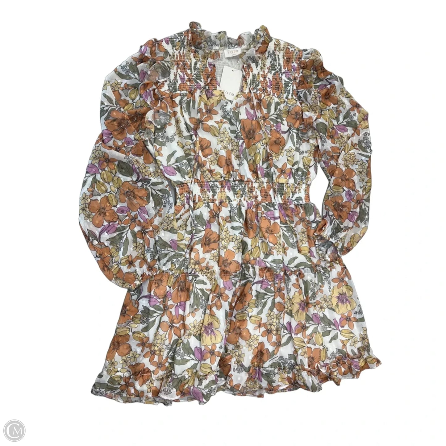 Dress Casual Short By Fate In Floral Print, Size: L