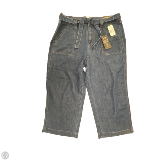 Jeans Wide Leg By Nicole Miller In Blue Denim, Size: 16