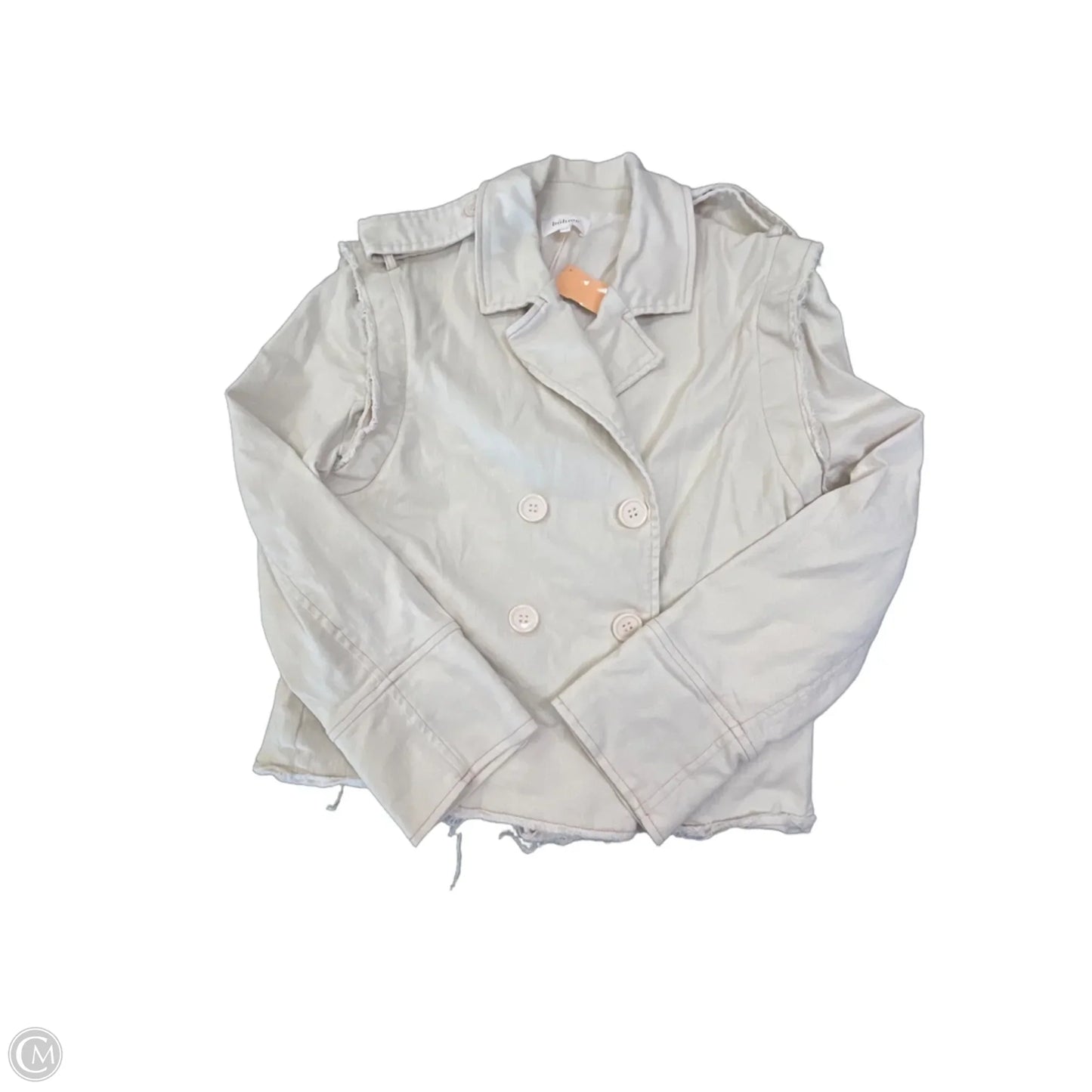 Jacket Denim By Bohme In Cream Denim, Size: Xs