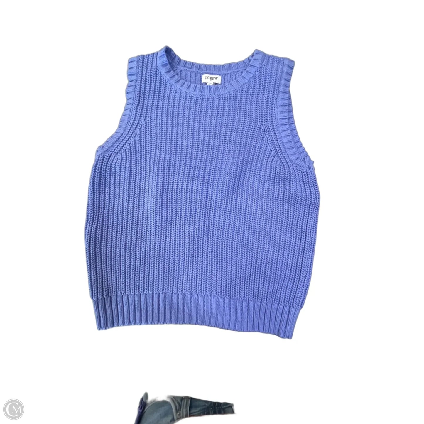 Vest Sweater By J. Crew In Blue, Size: Xs