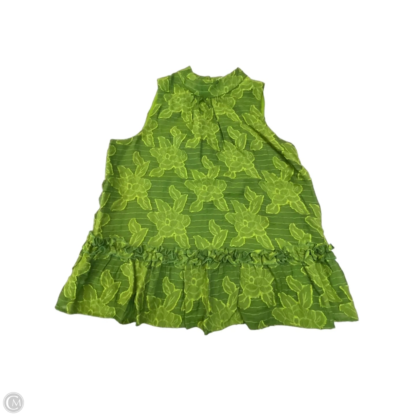 Blouse Sleeveless By Maeve In Green, Size: S