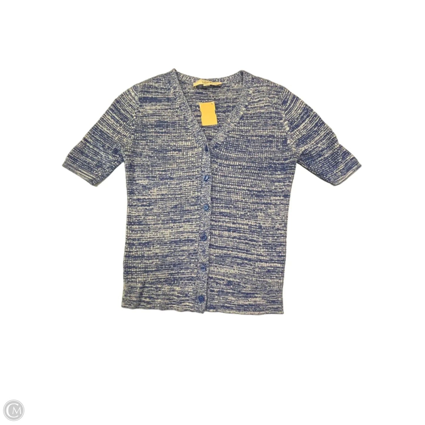 Sweater Short Sleeve By Loft In Blue, Size: Sp