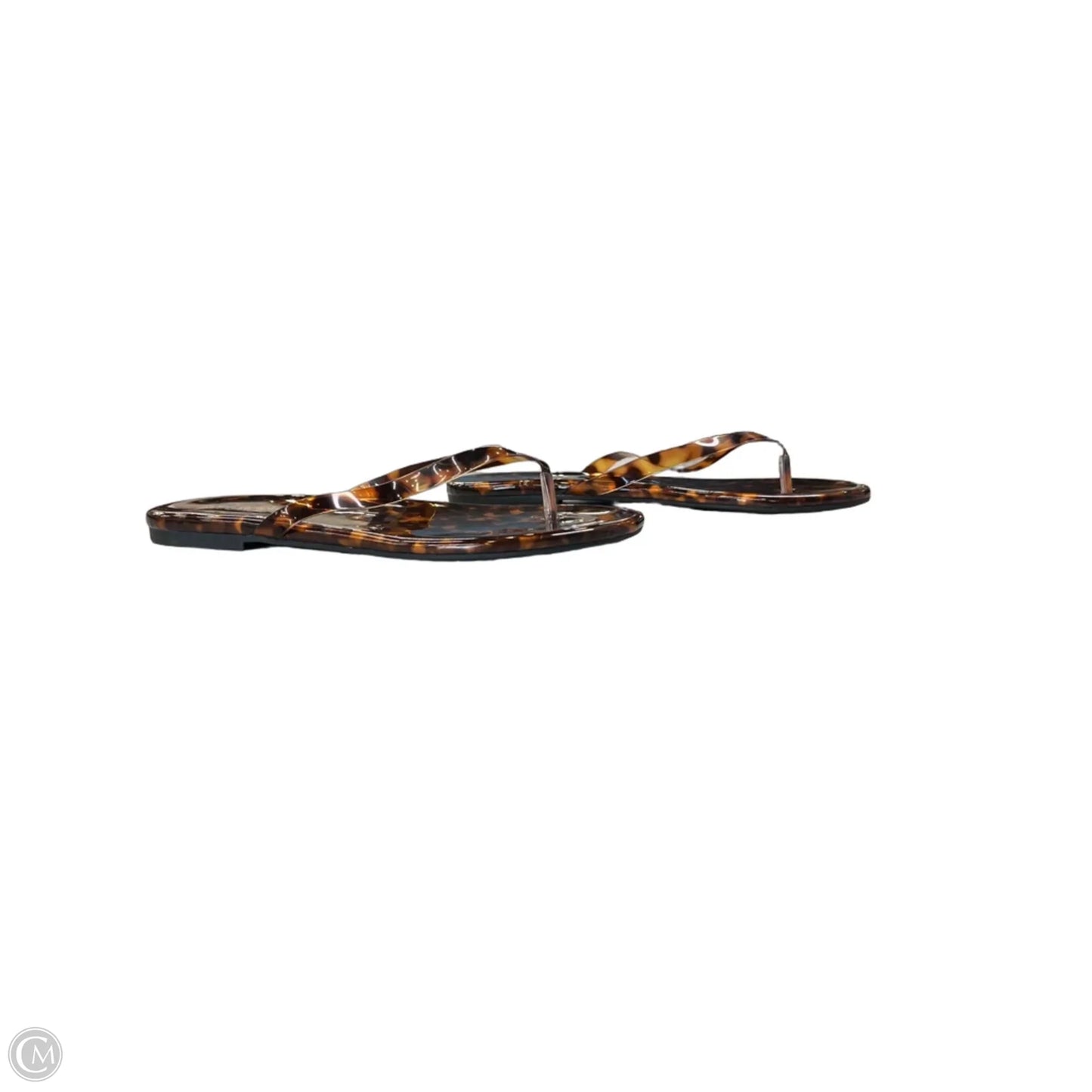 Sandals Flip Flops By Jeffrey Campbell In Tortoise Shell Print, Size: 7.5