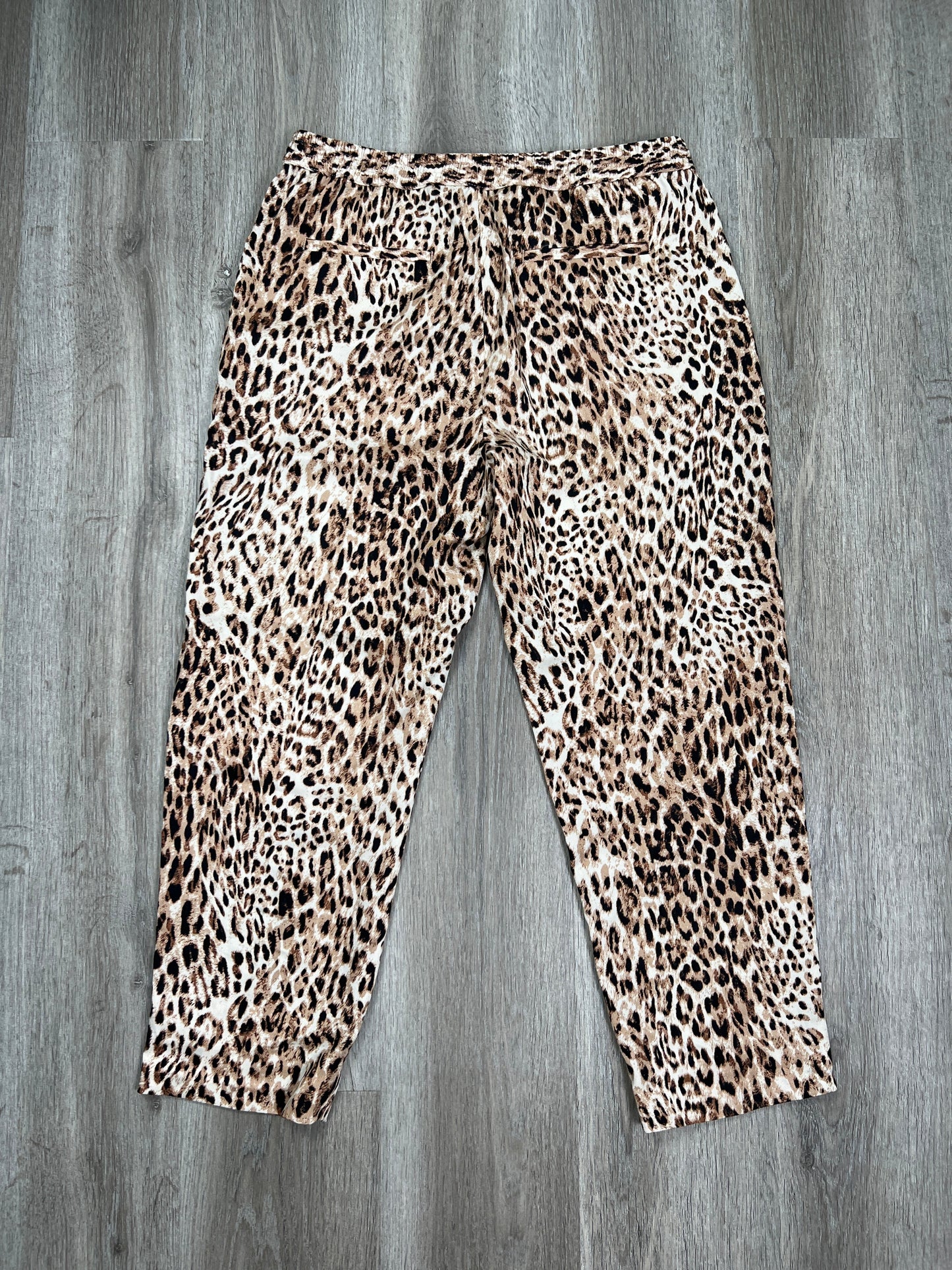 Leopard Print Pants Cropped Banana Republic, Size M