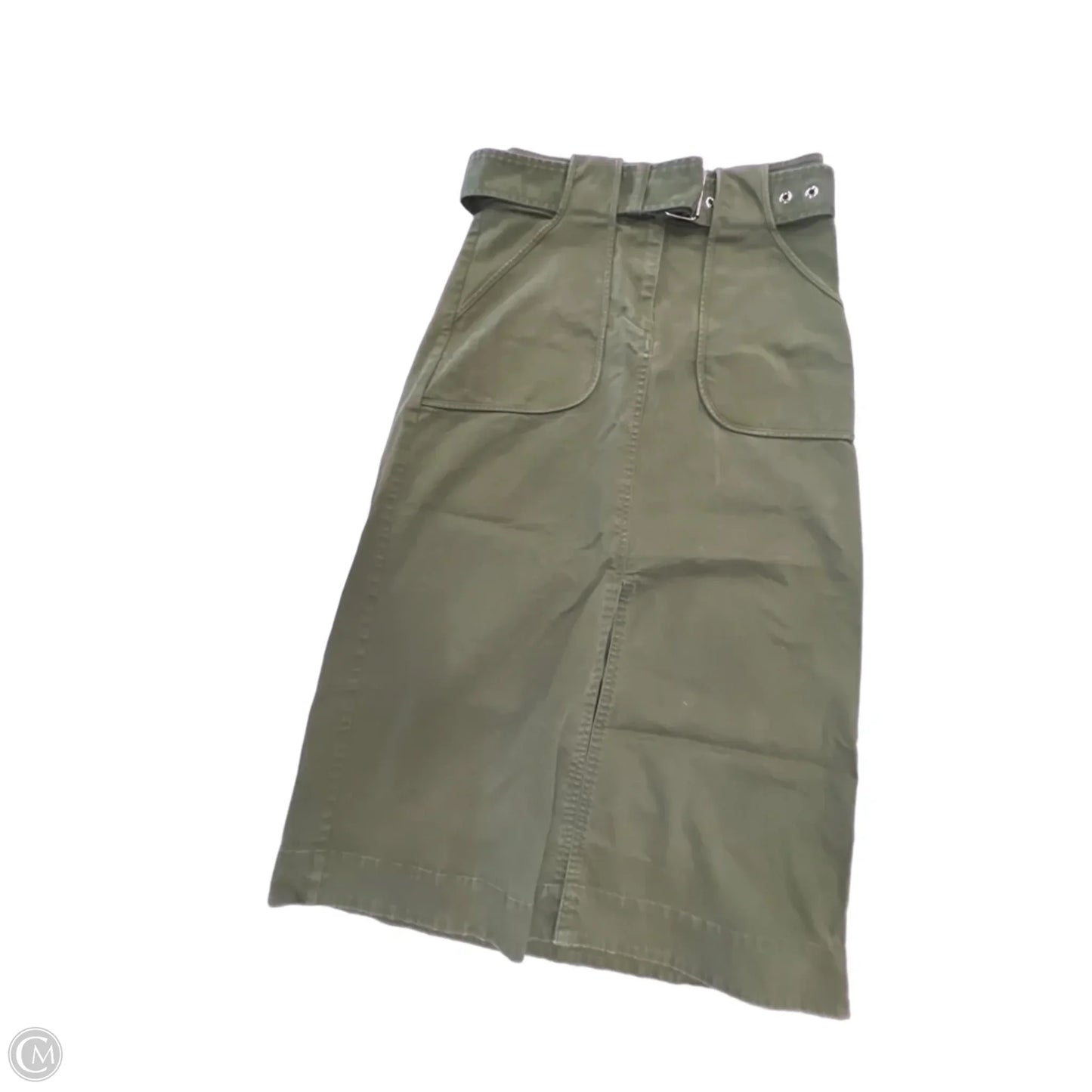 Skirt Midi By Loft In Green, Size: Xs
