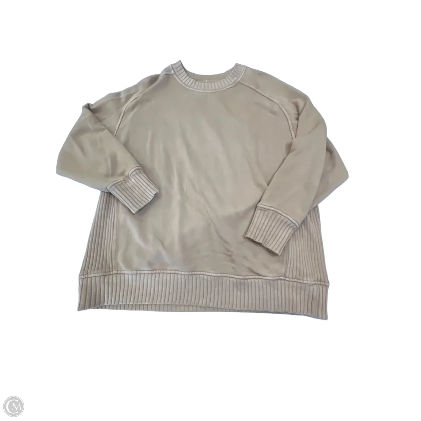 Sweatshirt Crewneck By Aerie In Yellow, Size: Xs
