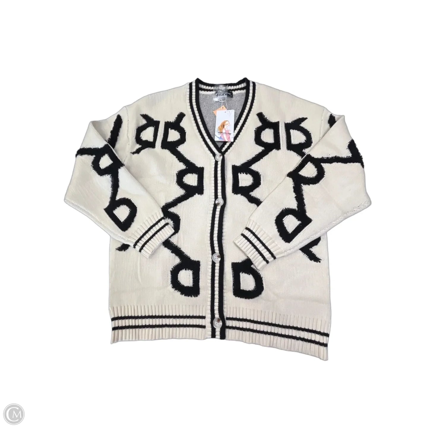 Cardigan By Prettygarden In Cream, Size: M