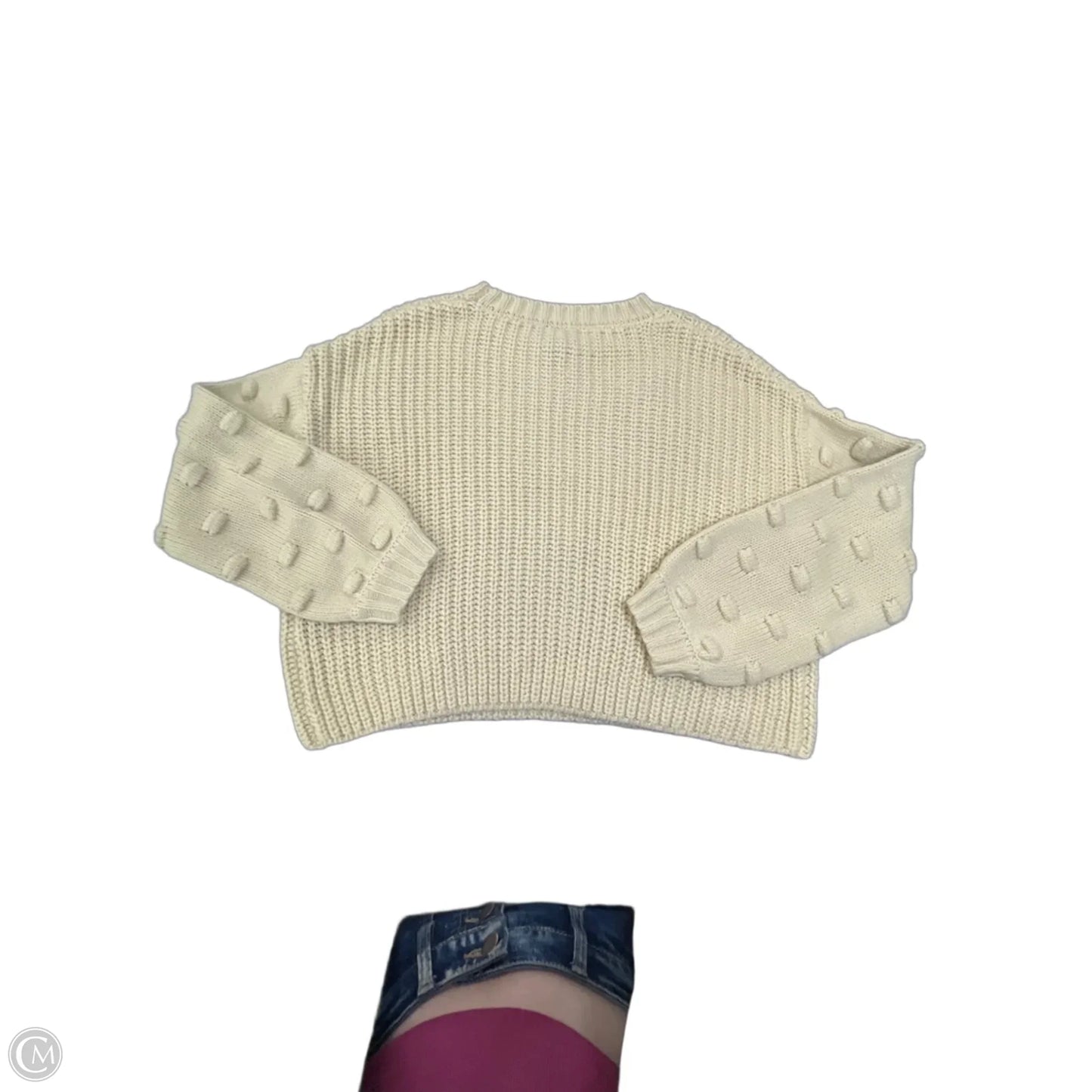 Sweater By Moon And Madison In Ivory, Size: M