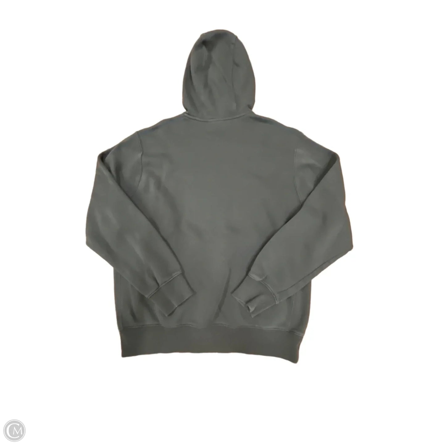 Athletic Sweatshirt Hoodie By Nike Apparel In Grey, Size: M