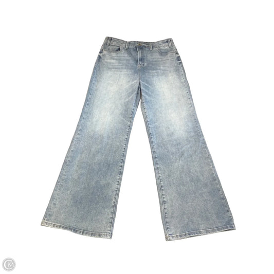 Jeans Wide Leg By Boston Proper In Blue Denim, Size: 18