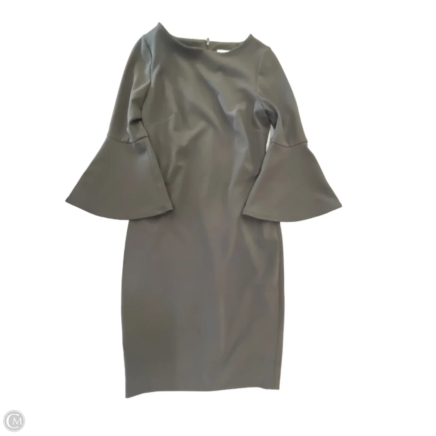 Dress Work By Calvin Klein In Grey, Size: Xs