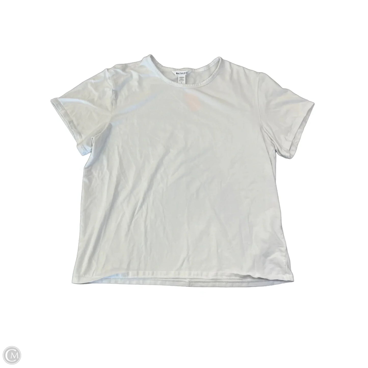 Top Short Sleeve Basic By Athleta In White, Size: L