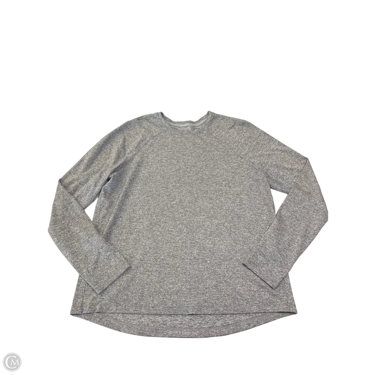 Athletic Top Long Sleeve Crewneck By Lululemon In Grey, Size: M