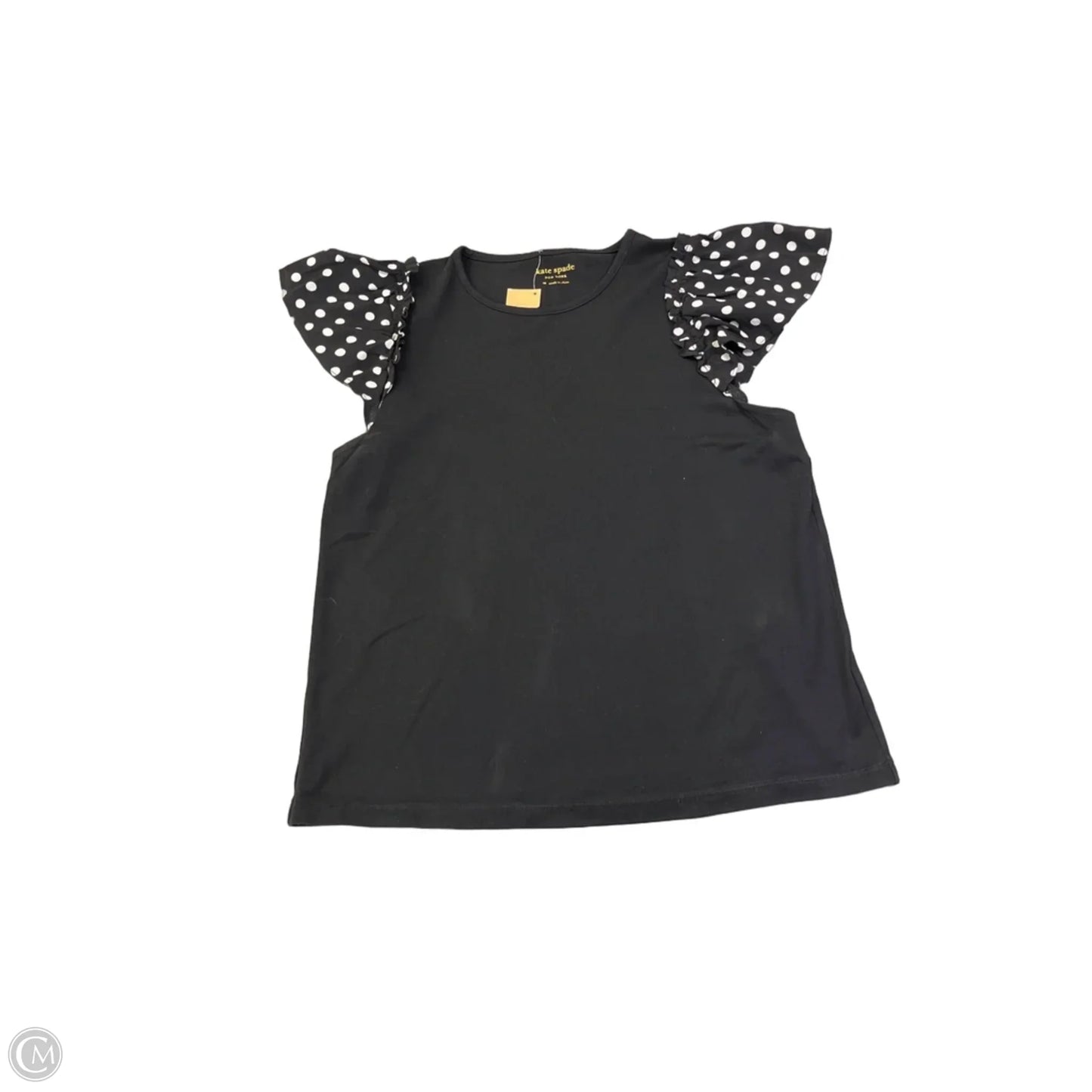 Blouse Designer By Kate Spade In Black, Size: M