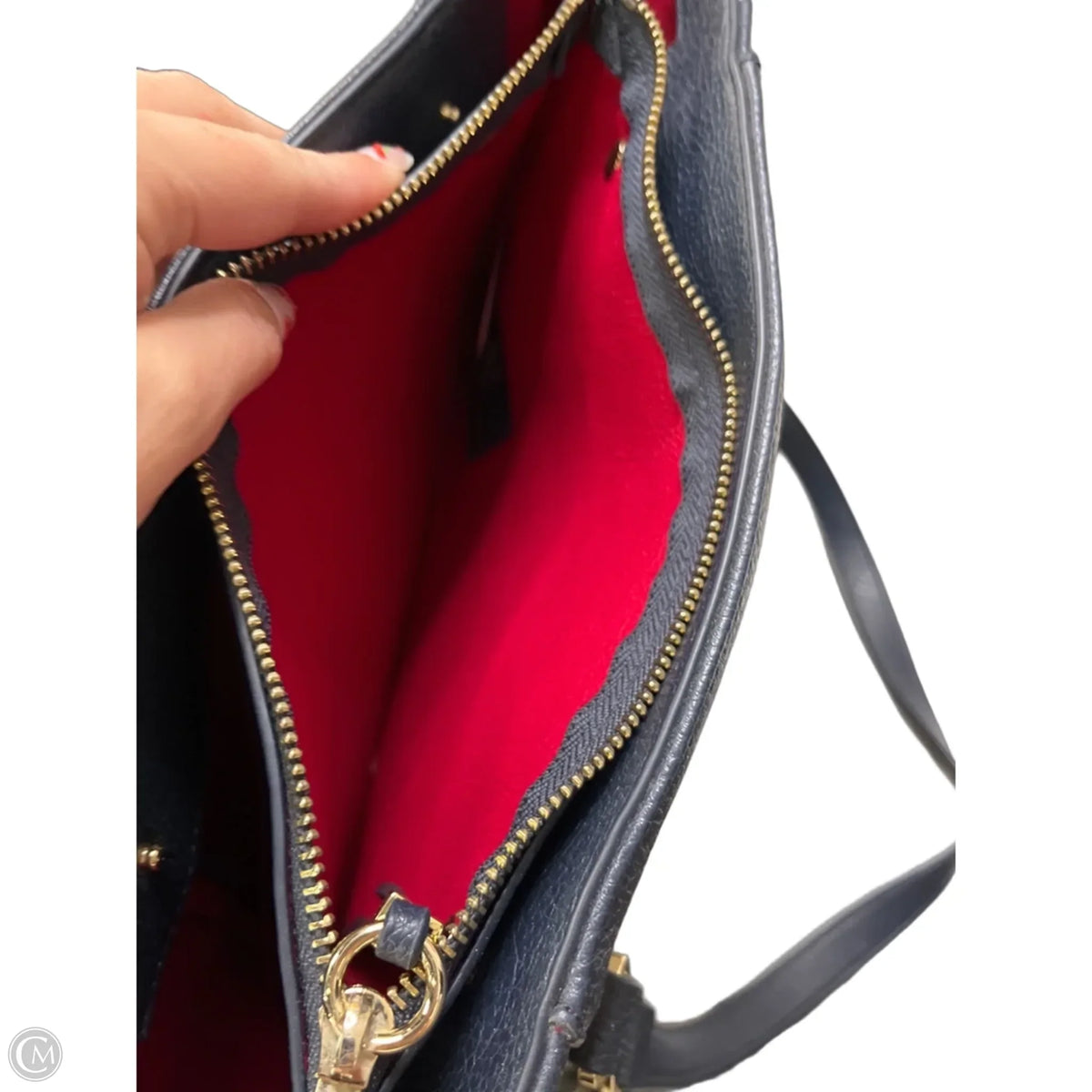 Tote Leather By Tommy Hilfiger, Size: Large